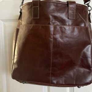 Sophisticated Brown Leather Laptop Bag